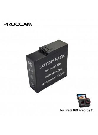 PROOCAM Battery for Insta360 ACEPRO/ACEPRO2 action camera